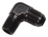 RUSSELL 660803 Russell 660803 4AN to 1/8 in NPT Black Aluminum 90-Degree Fitting Adapter