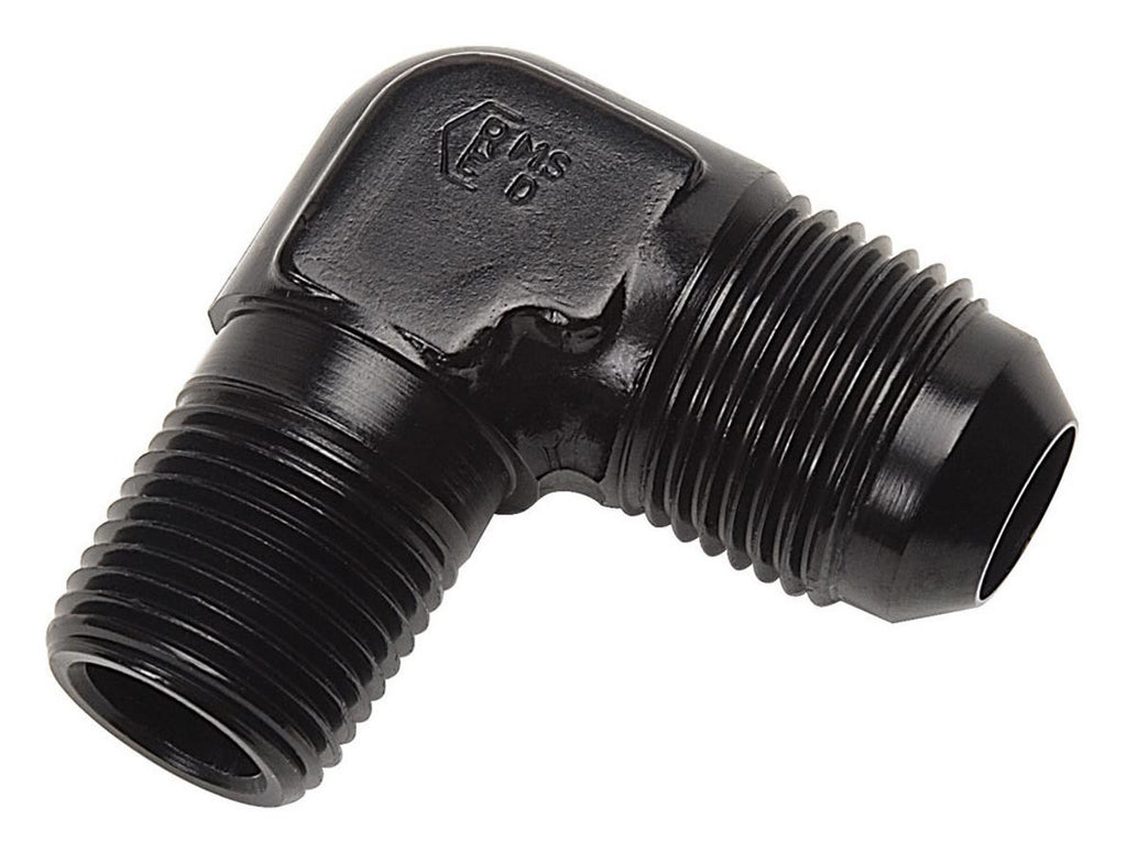 RUSSELL 660833 Russell 660833 6AN 90 Degree to 1/8 Inch NPT Black Aluminum Adapter