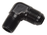 RUSSELL 660833 Russell 660833 6AN 90 Degree to 1/8 Inch NPT Black Aluminum Adapter