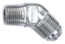 Load image into Gallery viewer, RUSSELL 660932 Russell #3 to 1/8 Inch NPT 45 Degree Swivel Adapter - Stainless Steel with Zinc Oxide Finish