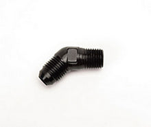 Load image into Gallery viewer, RUSSELL 660953 Russell P/C #6 to 1/4 NPT 45 Degree Adapter Fitting - Aluminum, Black Anodized