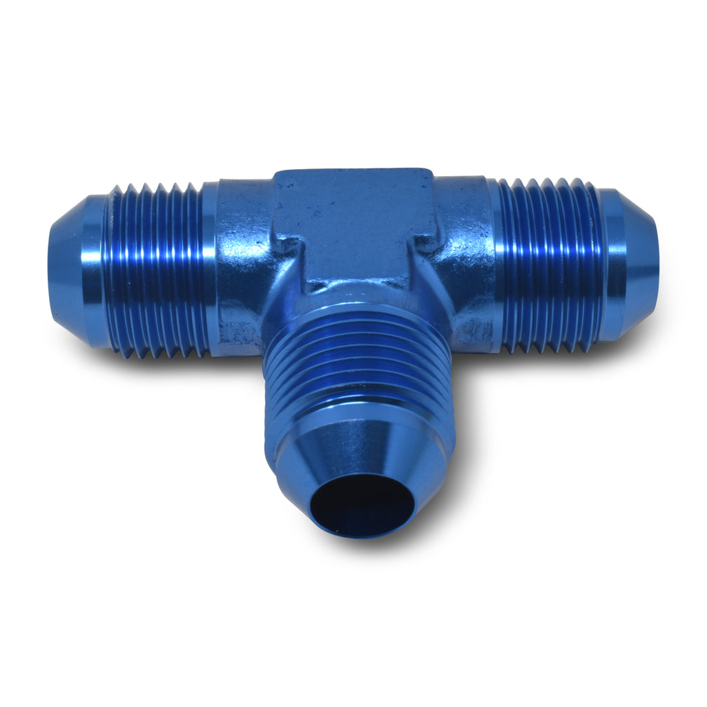 RUSSELL 661030 Russell 661030 8AN Male Aluminum Blue Anodized Tee Adapter