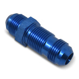 RUSSELL 661170 Russell 661170 4AN Straight Bulkhead Fitting with Blue Anodized Aluminum