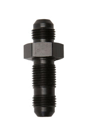 RUSSELL 661193 Russell 8AN Straight Bulkhead Fitting - Aluminum Black Anodized (Part #661193)