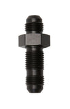 RUSSELL 661193 Russell 8AN Straight Bulkhead Fitting - Aluminum Black Anodized (Part #661193)