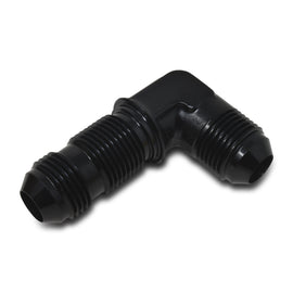 RUSSELL 661263 RUSSELL 661263 8AN 90 Degree Bulkhead Fitting - Black Anodized Aluminum