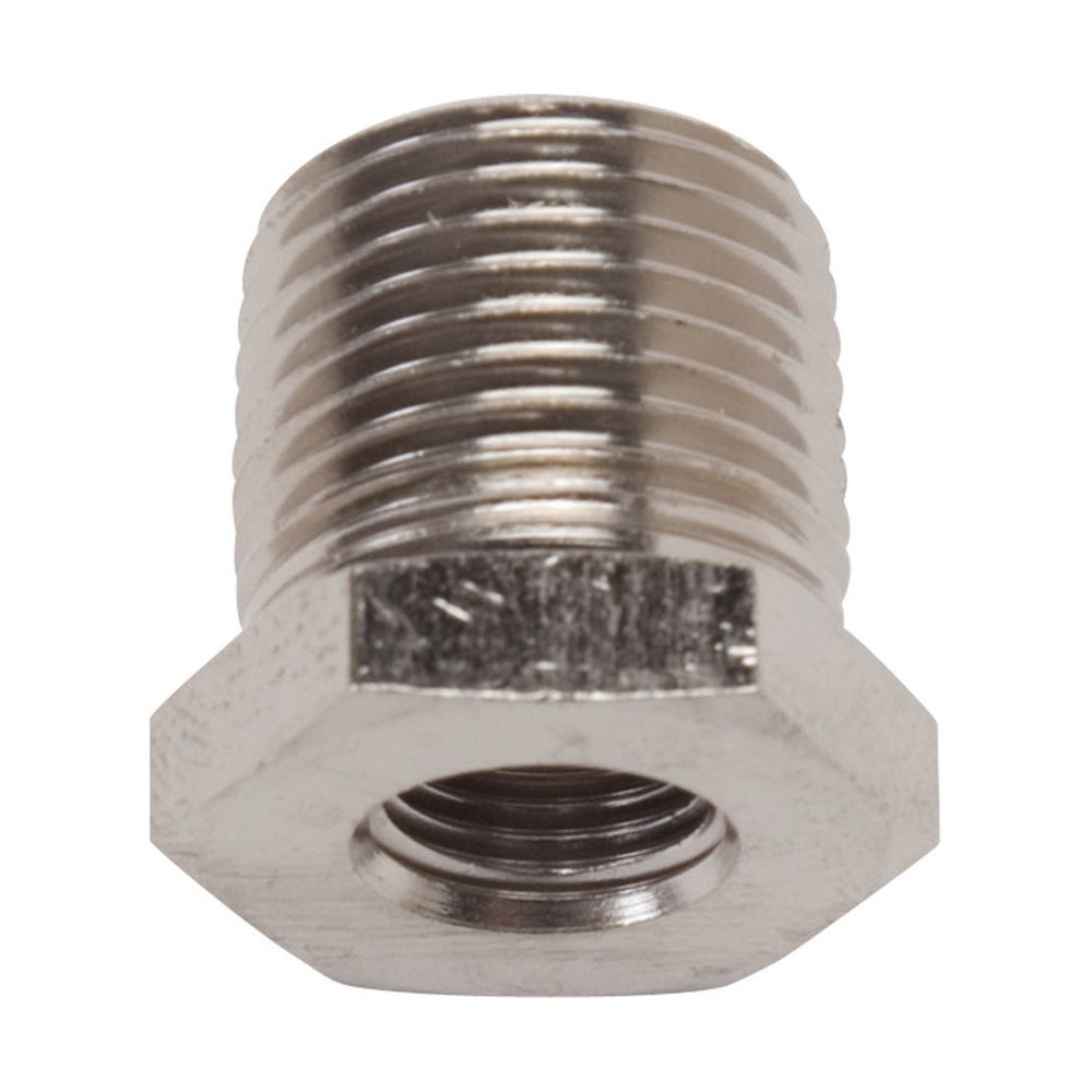 RUSSELL 661551 Russell Endura 1/4 in NPT Male to 1/8 in NPT Female Bushing Reducer - Aluminum, Nickel Anodized Part 661551