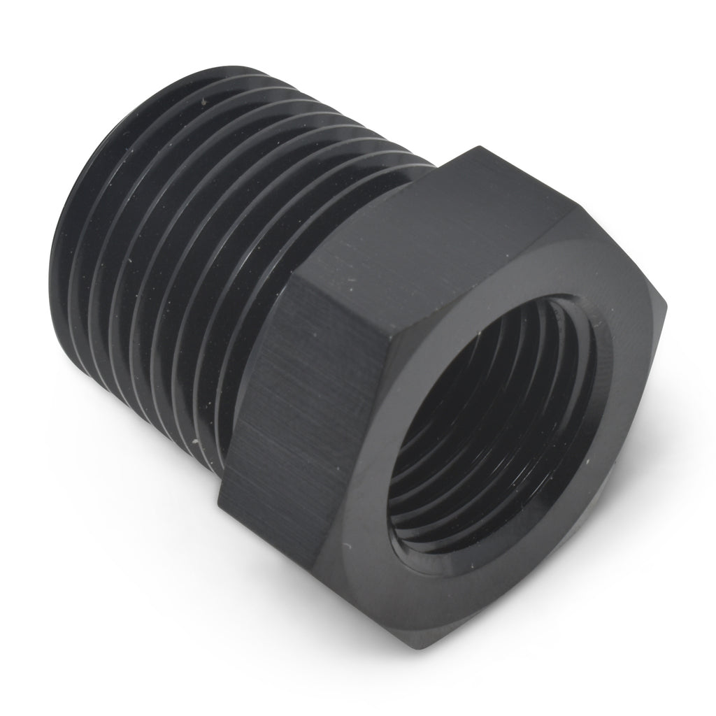 RUSSELL 661583 Russell 661583 1/2 in NPT Male to 3/8 in NPT Female Aluminum Bushing, Black Anodized