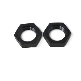 RUSSELL 661903 Russell 661903 8AN Aluminum Bulkhead Fitting Nut - Blue Anodized, Pack of 2