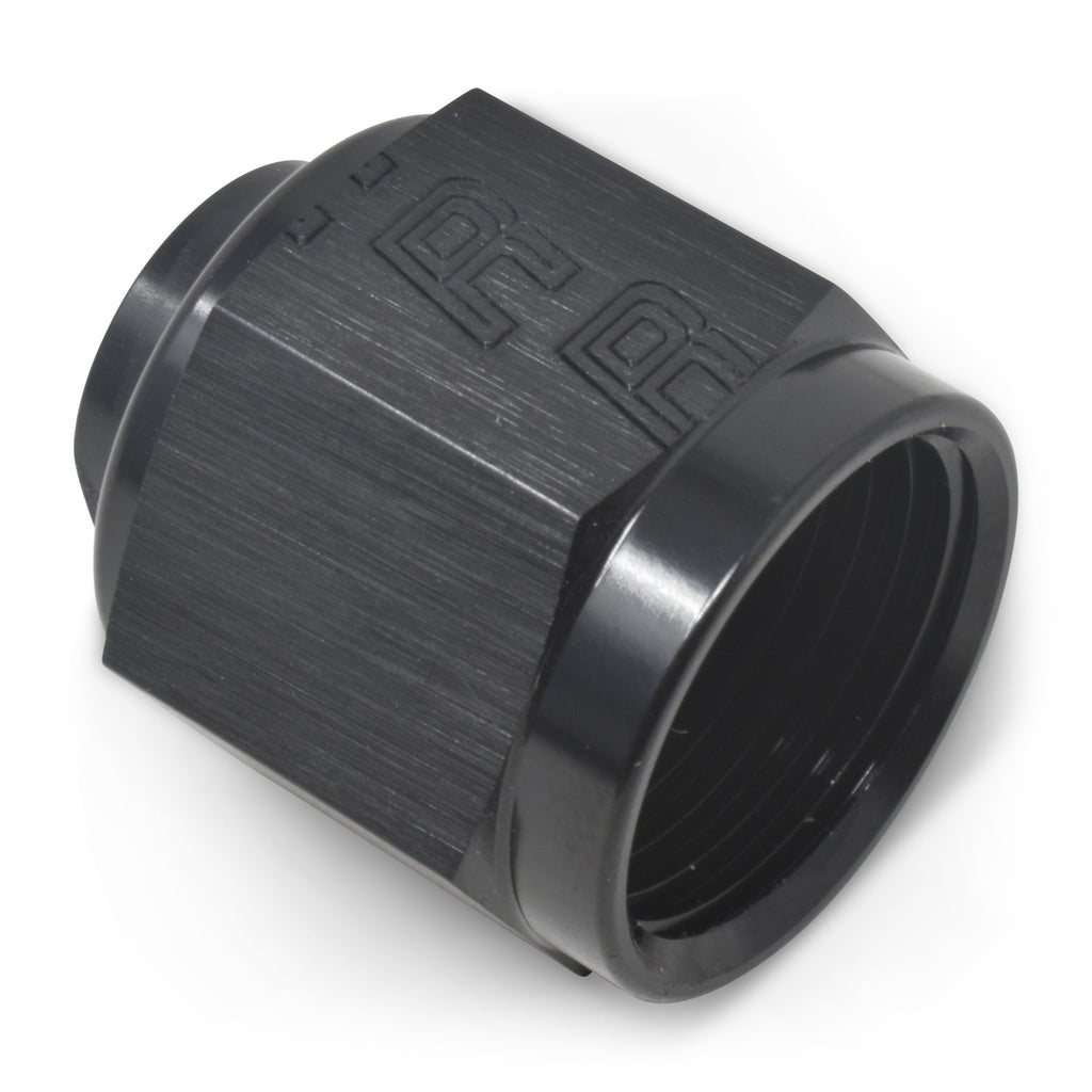 RUSSELL 661953 Russell 4AN Flare Cap in Black, Aluminum - Part Number 661953