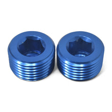Load image into Gallery viewer, RUSSELL 662070 Russell 662070 3/4 Inch Aluminum Allen Pipe Plugs - Blue Anodized, Pack of 2