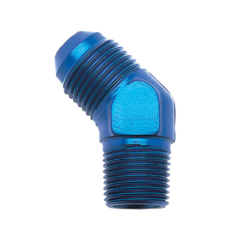 RUSSELL 662390 Adapter Fitting 6an Male to 3/8 NPT 45 Deg
