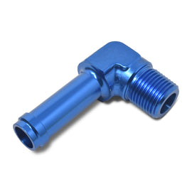 RUSSELL 663110 Russell 663110 6AN 90-Degree to 1/4 Inch Pipe Male Blue Fitting