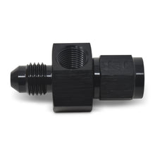 Load image into Gallery viewer, RUSSELL 670293 Russell 4AN Female to Male Fitting with 1/8 Inch Gauge Port, Black