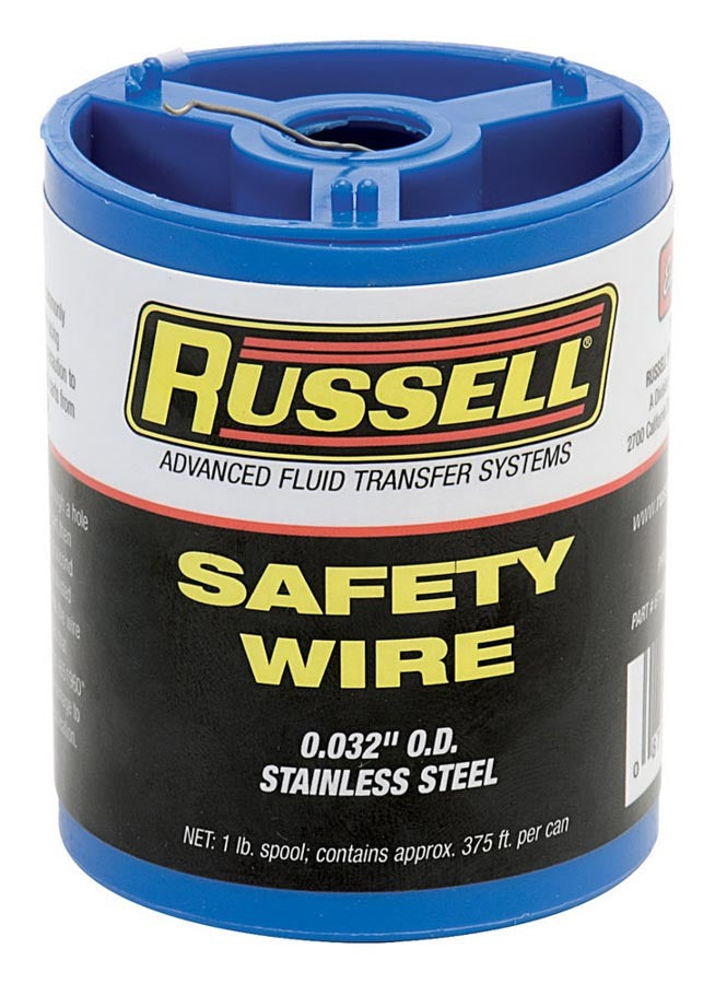 RUSSELL 671580 Russell 0.032 inch Safety Wire 1 lb Spool for Secure Fastening and Maintenance