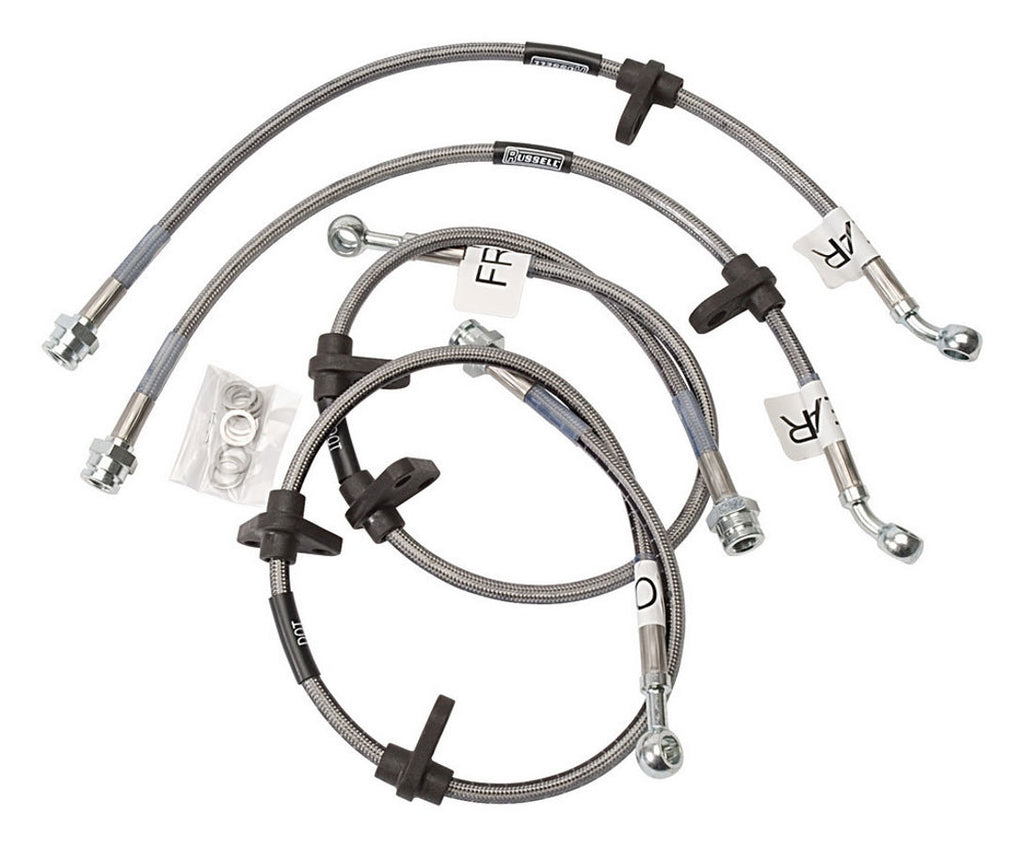 RUSSELL 684850 Russell 684850 Brake Line for 1994-2001 Acura Integra Front and Rear Disc Brakes