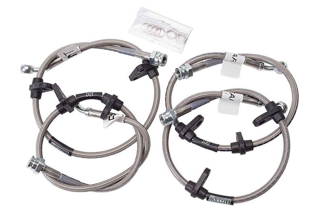RUSSELL 684890 Russell Brake Hose Kit for Acura 2002-2006 and Honda Civic 2003-2005