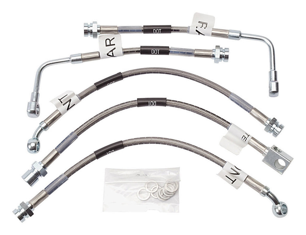 RUSSELL 692120 Russell Brake Hose Kit for 1994-1996 Chevrolet Impala, Roadmaster & Caprice - Street Legal DOT Approved Braided Stainless Steel