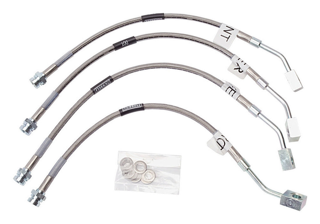 RUSSELL 692190 Russell Brake Hose Kit for Chevrolet Corvette (1997-2004) – Street Legal, DOT Approved Braided Stainless Steel