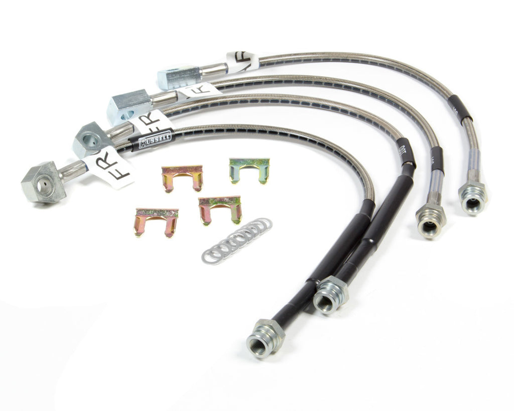 RUSSELL 692200 Russell 692200 Stainless Steel Brake Hose Kit for 2006-2009 Chevy Corvette Z06