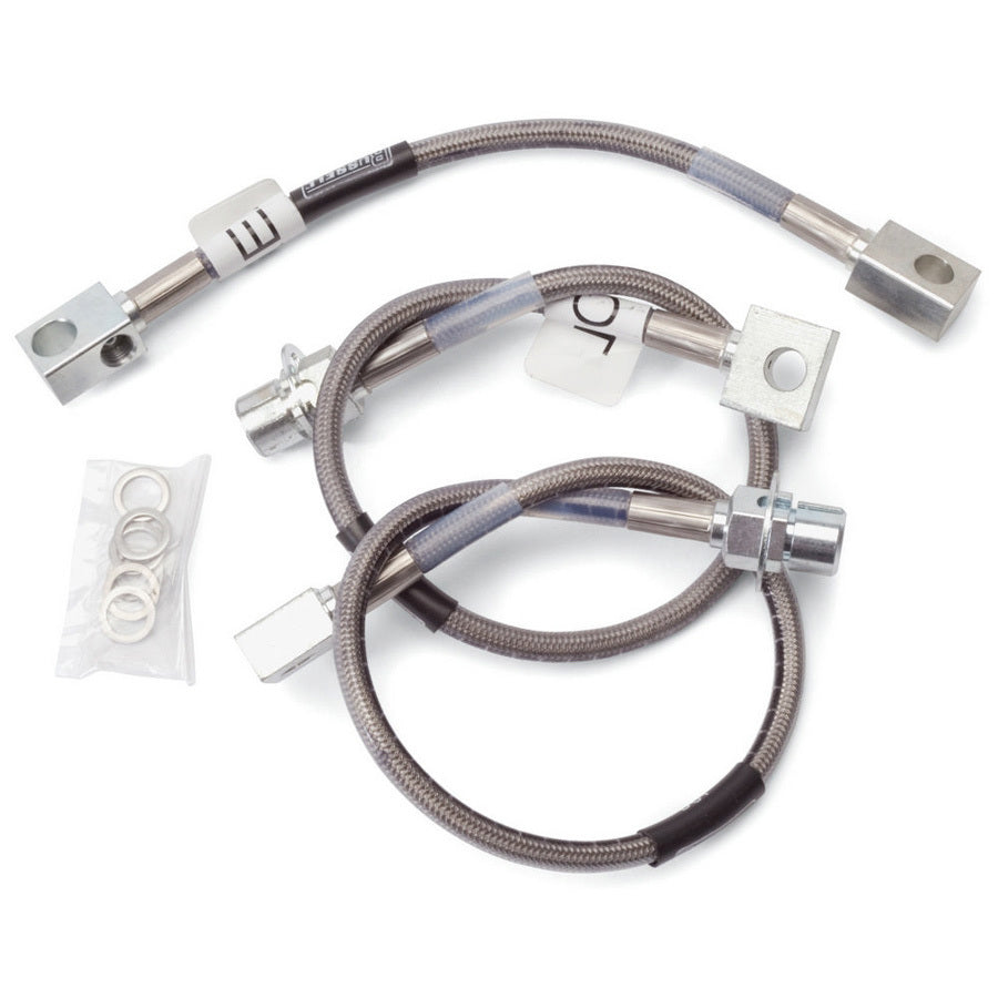RUSSELL 693010 Russell S/S Brake Line Kit for 1987-1993 Ford Mustang - Street Legal, DOT Approved Braided Stainless Steel