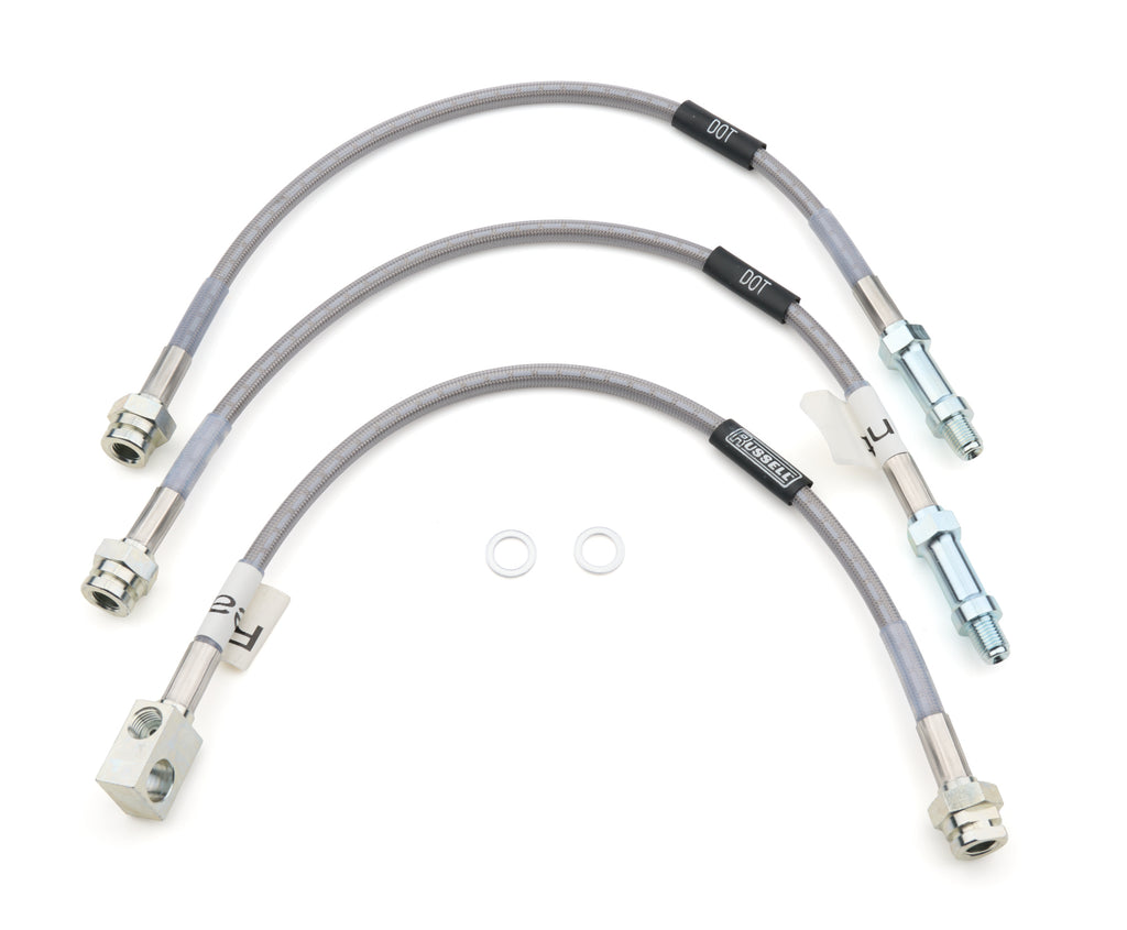 RUSSELL 693050 Russell Brake Hose Kit for 1965-67 Ford Mustang - Braided Stainless Steel, DOT Approved