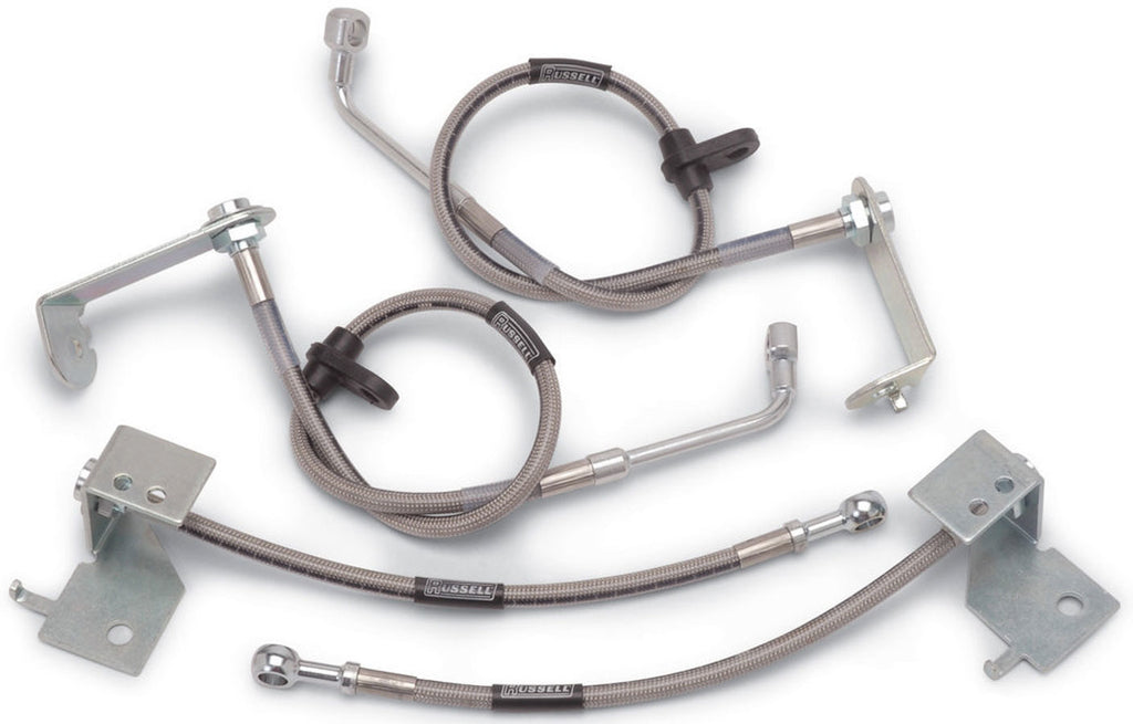 RUSSELL 693380 Brake Hose Kit 05-12 Mustang w/ ABS