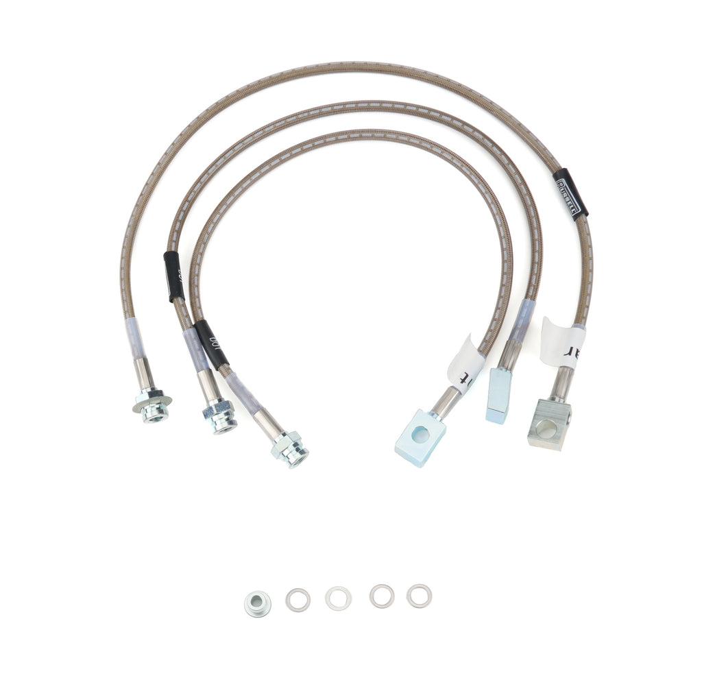 RUSSELL 695900 Russell S/S Brake Line Kit for 1982-86 Jeep CJ Models, Street Legal, DOT Approved, Braided Stainless Steel, 4-inch Lift