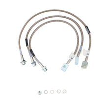 Load image into Gallery viewer, RUSSELL 695900 Russell S/S Brake Line Kit for 1982-86 Jeep CJ Models, Street Legal, DOT Approved, Braided Stainless Steel, 4-inch Lift