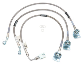 RUSSELL 695950 Russell Brake Hose Kit for Jeep Wrangler TJ 1997-2006 - Braided Stainless Steel, DOT Approved, 4-6 Inch Lift