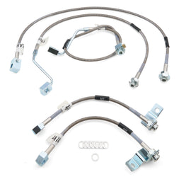 RUSSELL 696500 Russell Brake Hose Kit for Ford Excursion (1999-2006) - Braided Stainless Steel, DOT Approved, 6-8 Inch Lift Compatibility