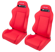 Load image into Gallery viewer, NRG INNOVATION RSC-210L/R Seat Type-R  Reclinable Red Cloth w/Red Stich