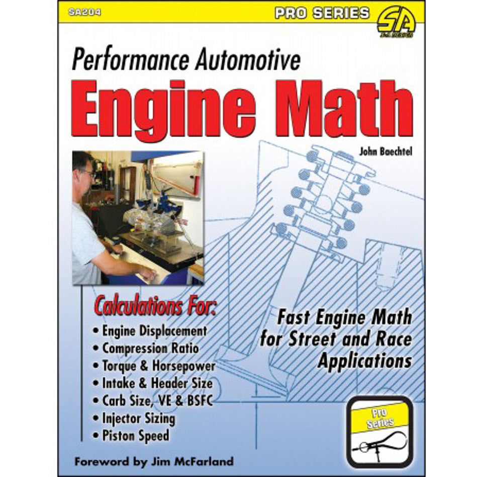 S-A BOOKS SA204 Performance Automotive Engine Math