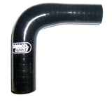SAMCO SPORT RE9038-35BLACK 1-1/2in to 1-3/8in 90Deg Reducer Elbow Black