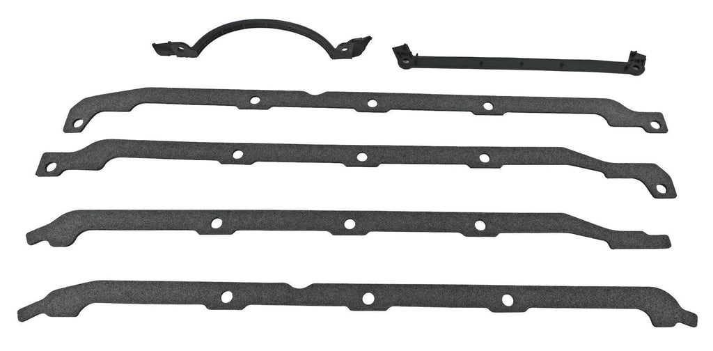 SCE GASKETS 113094 SCE GASKETS BBC Oil Pan Gasket Set with Moroso Stroker Pans - Multi-Piece, 0.097 inch Thick Fiber Gasket Kit