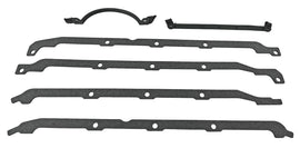 SCE GASKETS 113094 SCE GASKETS BBC Oil Pan Gasket Set with Moroso Stroker Pans - Multi-Piece, 0.097 inch Thick Fiber Gasket Kit
