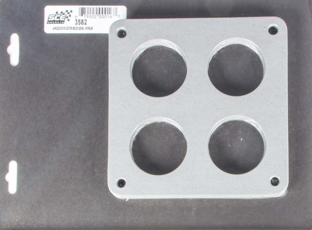 SCE GASKETS 3582 Carburetor Gaskets (10) Holley 4-Hole 4500