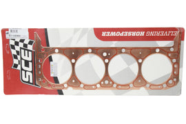 SCE GASKETS S110062 SCE GASKETS SBC ICS Titan Cylinder Head Gasket 4.010 in Bore, Copper, Small Block Chevy Part S110062