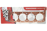 SCE GASKETS S110062 SCE GASKETS SBC ICS Titan Cylinder Head Gasket 4.010 in Bore, Copper, Small Block Chevy Part S110062