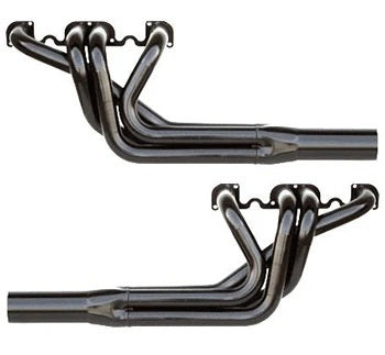 SCHOENFELD 1055LDN-78 Schoenfeld 1055LDN-78 Sprint Car Headers with Muffler for Small Block Chevy