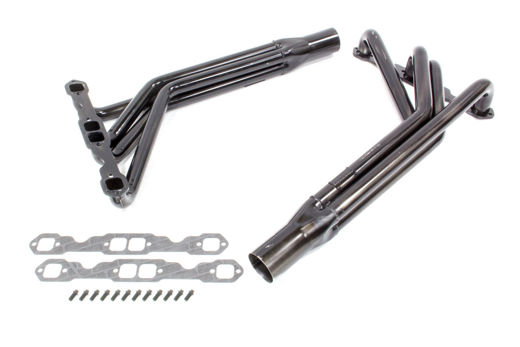 SCHOENFELD 1532 Schoenfeld 1532 Derby Zoomie Full Tractor Pull Headers for Small Block Chevy