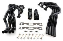 Load image into Gallery viewer, SCHOENFELD 179VCM2-1-3 SCHOENFELD SBC C/O Headers 1-5/8 inch x 1-3/4 inch, 180 Degree Crossover, Steel with Black Paint Finish