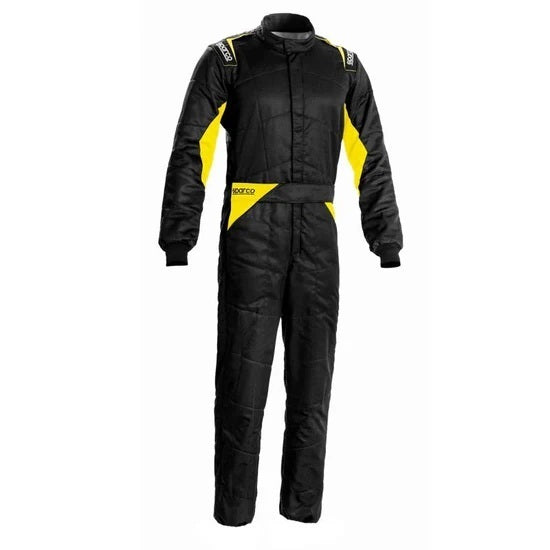 SPARCO 001093B54NRGF Suit Sprint Size 54 Blk Yellow Bootcut