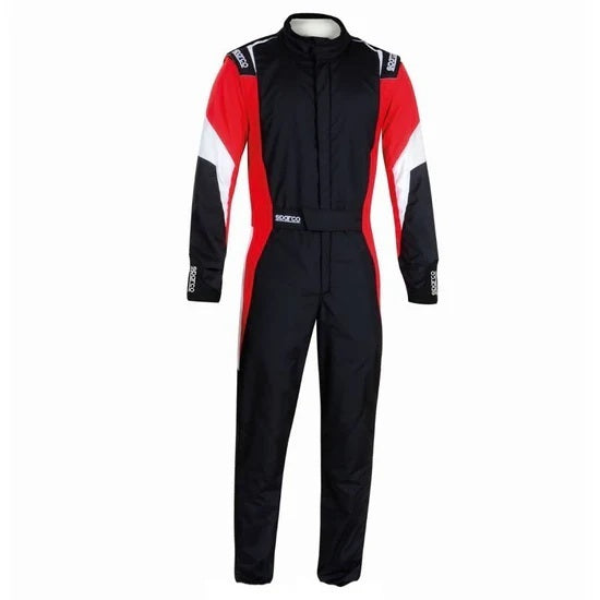 SPARCO 001093B62NRRS SPARCO Sprint Size 62 Fire Retardant Driving Suit - Black and Red, FIA Approved, 1-Piece