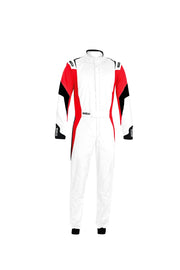 SPARCO 001144B56BRNR Comp Suit White/Red Large