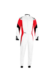 SPARCO 001144B62BRNR Comp Suit White/Red X-Large / 2X-Large
