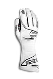 SPARCO 00131911BINR SPARCO Glove Arrow+ Large White and Black - Comfortable and Durable Driving Gloves
