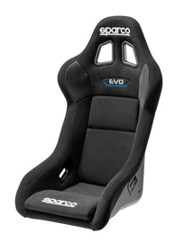 SPARCO 008007RNR SPARCO EVO QRT Black FIA Approved Racing Seat with Side Bolsters and Harness Openings