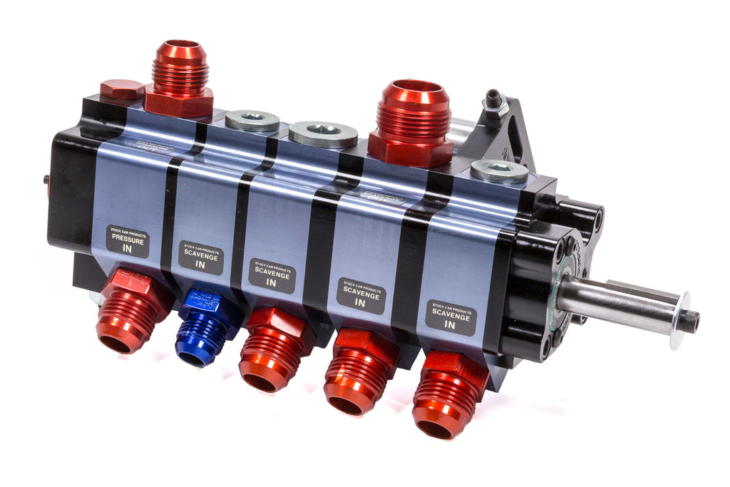 STOCK CAR PROD-OIL PUMPS BT-205A 5 Stage Dry Sump Pump Bert/Brinn Mount Rear Dr
