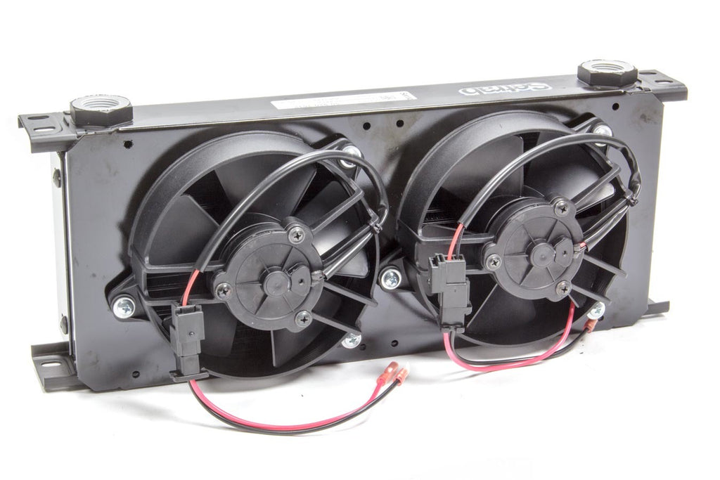 SETRAB OIL COOLERS FP920M22I Series-9 Oil Cooler -20 Row w/ Dual 12 Volt Fans